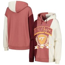 Women's Gameday Couture Maroon Virginia Tech Hokies Hall of Fame Colorblock Pullover Hoodie Gameday Couture