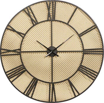 Brown Perforated Wall Clock GINGER BIRCH STUDIO