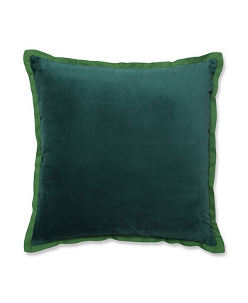 Декоративная подушка из бархата с фланцем, 18 x 18 дюймов Pillow Perfect