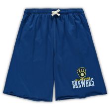 Мужские шорты из ткани френч терри Royal Milwaukee Brewers Big & Tall Profile