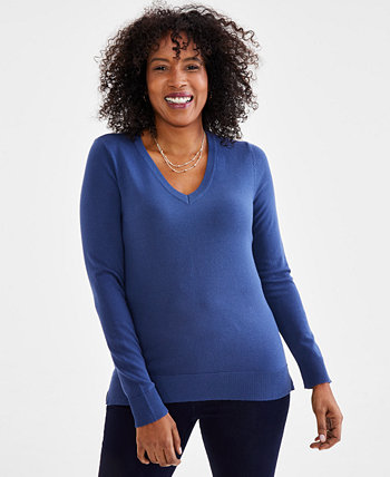 Женский свитер с v-образным вырезом, созданный для Macy's Style & Co
