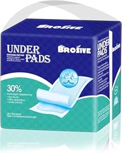 Bed Pads Disposable for Adults 36" x 36" - 40 Count, Super Absorbent Disposable Underpads, Incontinence Pads for Beds, Extra Large & Leak-Proof Chucks Pads Ideal for Elderly, Adults, Kids, and Pets Brosive