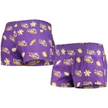 Женские фиолетовые пляжные шорты Wes & Willy LSU с тиграми Unbranded