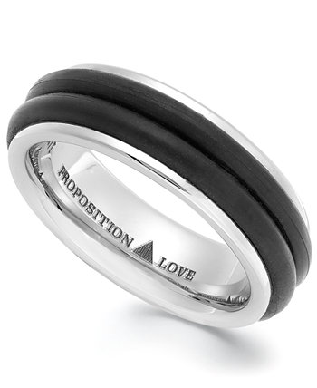 Обручальное кольцо с кобальтом и резиной Proposition Love