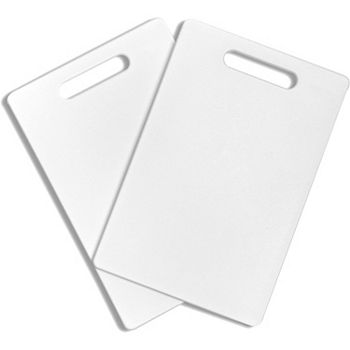 Plastic Cutting Boards for Kitchen (White, 7.75 x 11.75 In, 2 Pack) Farmlyn Creek