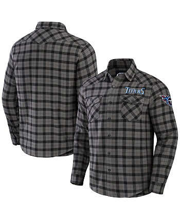 Мужская коллекция NFL x Darius Rucker от Grey Tennessee Titans фланелевая рубашка на пуговицах с длинными рукавами Fanatics