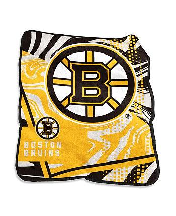 Одеяло Boston Bruins с завитками Raschel размером 50 x 60 дюймов Logo Brand