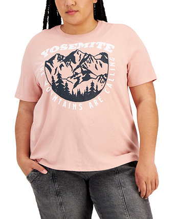 Модная футболка больших размеров Yosemite с коротким рукавом Love Tribe