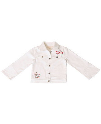 Джинсовая куртка для девочек от малышей Kinderkind