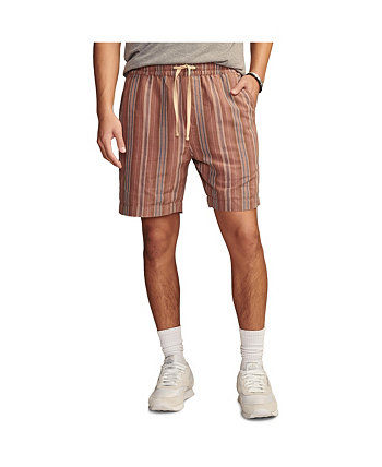 Men's 7" Striped Linen Pull-On Shorts Lucky Brand