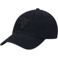 Men's '47 Black Los Angeles Rams Team Tonal Clean Up Adjustable Hat Unbranded