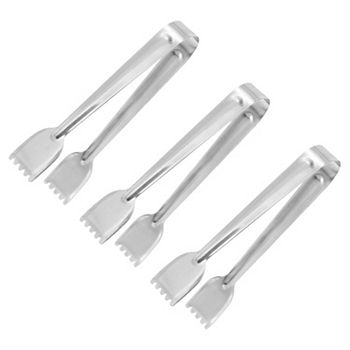 Serving Tongs, 3 Pcs 6.5" Stainless Steel Ice Tongs, Mini Sugar Tongs For Appetizers, Charcuterie Unique Bargains