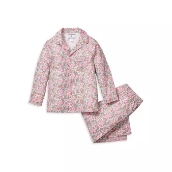 Little Girl's &amp; Girl's Fleurs De Rose Pajama Set Petite Plume