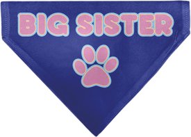 Buckle-Down Big Sister Text & Paw Dog Bandana Buckle-Down