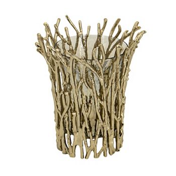 Aluminum Branch Glass Candle Holder A&B Home