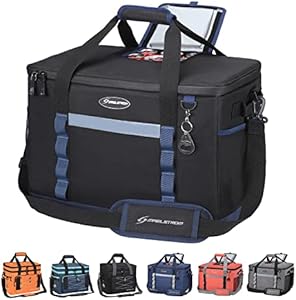 Maelstrom Soft Cooler Bag,Collapsible Soft Sided Cooler,24/30/60/75 Cans Beach Cooler,Ice Chest,Large Leakproof Camping Cooler,Portable Travel Cooler for Grocery Shopping,Camping,Road Trips Maelstrom