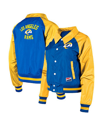 Женская куртка на кнопках Royal Los Angeles Rams Coaches реглан New Era