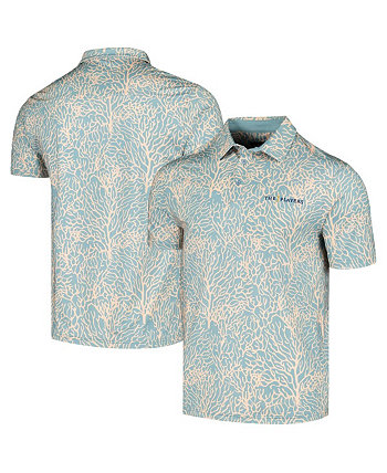 Мужская синяя рубашка-поло THE PLAYERS Coral Reef Flomotion