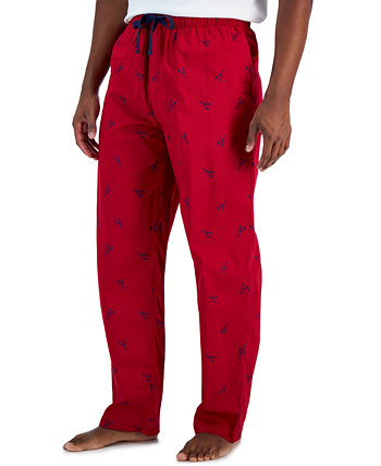 Мужские красные пижамные штаны с принтом «лобстер», созданные для Macy's Club Room