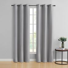 VCNY Home Reegis Solid Grommet Blackout 2 Window Curtain Panels VCNY HOME