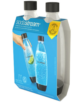 Бутылка для газирования, 1 л, можно мыть в посудомоечной машине, набор из 2 шт. SodaStream