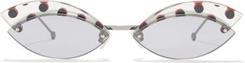 Солнцезащитные очки «кошачий глаз» 58 мм FENDI