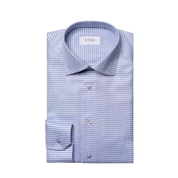 Рубашка из твила с узором «гусиные лапки» современного кроя Eton