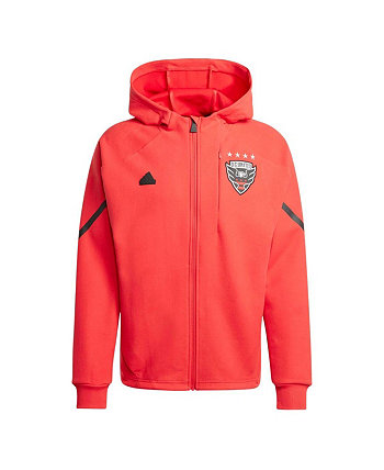 Men's Red D.C. United 2024 Anthem Travel Raglan Sleeve Full-Zip Jacket Adidas