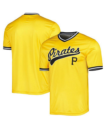 Мужская желтая футболка команды Pittsburgh Pirates Cooperstown Collection Team Stitches
