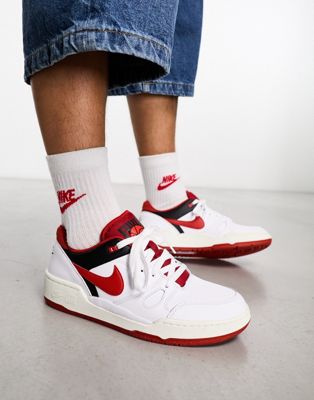 Низкие кроссовки в стиле жизненного стиля Nike Full Force Low для мужчин в красном и белом цветах Nike