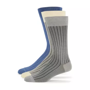 3-Pack Striped Cotton-Blend Socks Paul Smith