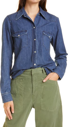 Хлопковая джинсовая рубашка Martine NILI LOTAN