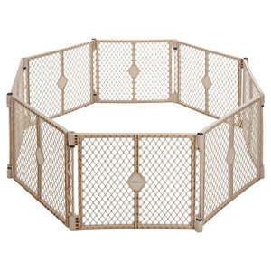 Toddleroo by North States Superyard Indoor-Outdoor Baby Playpen Gate, 26" Tall, 8 Panels, Sand Visit the Toddleroo by North States Store