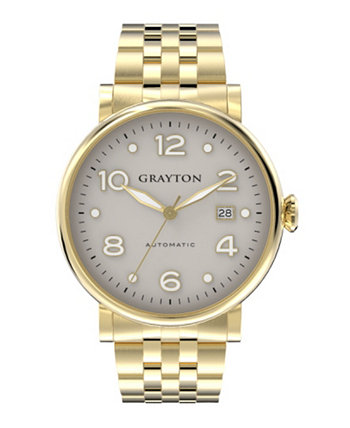 Мужская классическая коллекция IP наручные часы из нержавеющей стали золотого тона 44 мм Grayton