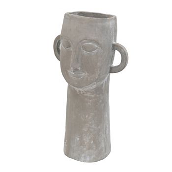 Decorative Cement Head Planter A&B Home