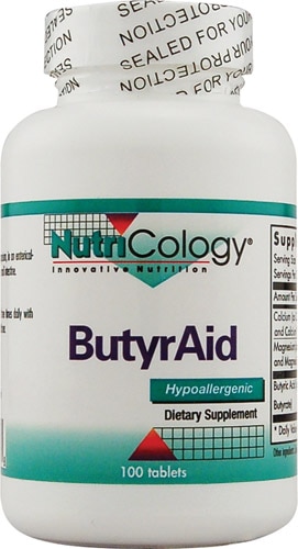 ButyrAid - 100 капсул с замедленным высвобождением - Nutricology Nutricology