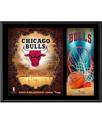 Табличка с сублимированным логотипом команды Chicago Bulls размером 12 x 15 дюймов Fanatics Authentic
