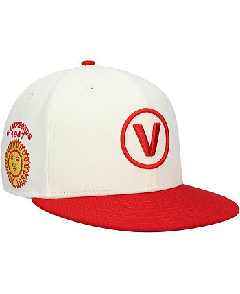 Мужская кремовая, красная приталенная шляпа Vargas Campeones Team Rings & Crwns