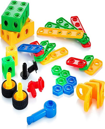 Набор строительных блоков для фортепиано с клавиатурой, набор из 104 предметов, набор обучающих забавных игрушек на ножке Play22