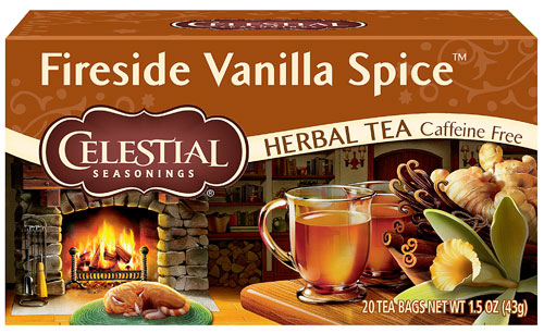 Celestial Seasonings Herbal Tea Fireside Vanilla Spice -- 20 чайных пакетиков Celestial Seasonings