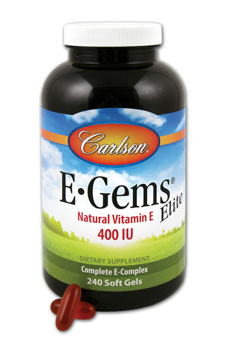 Carlson E-GEMS® Elite — 400 МЕ — 240 гелевых капсул Carlson
