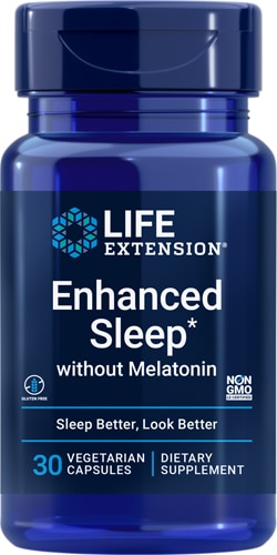 Улучшенный Натуральный Сон без Мелатонина - 30 капсул - Life Extension Life Extension