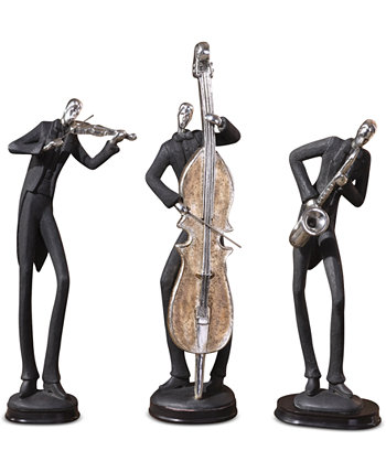Набор из 3 декоративных фигурок «Музыканты» Uttermost