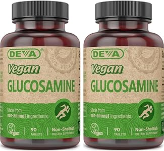 Deva Vegan Vitamins Glucosamine Tablets (Таблетки), 90-Count Bottle Deva