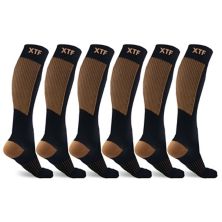 Copper Compression Socks - 6 Pair Extreme Fit