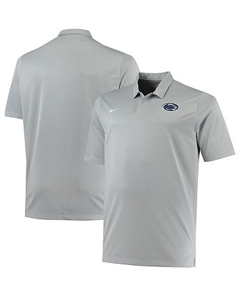 Men's Heathered Gray Penn State Nittany Lions Big and Tall Performance Polo Shirt Nike