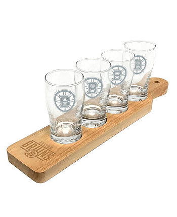 Набор из четырех стаканов для пива Boston Bruins Logo Brand