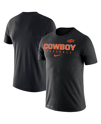 Мужская черная футболка с надписью «Оклахома Стейт Ковбойз Бейсбол Легенда» Nike