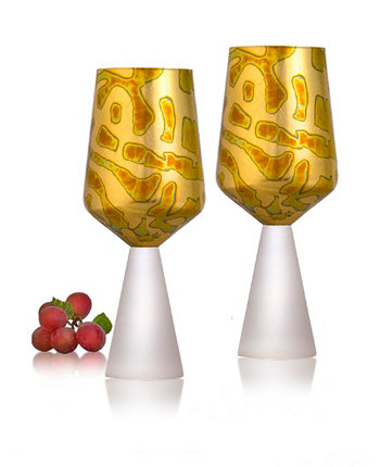 Римские универсальные бокалы для вина, набор из 2, 15 унций Qualia Glass