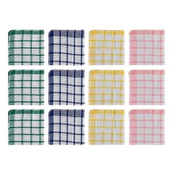 Kitchen Towels Dish Cotton Cloths Rags 12 Pcs Kitcheniva